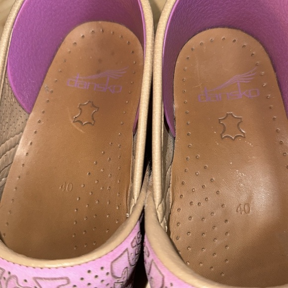 Dansko professional clog, pink floral nubuck, size 40 - Picture 7 of 16